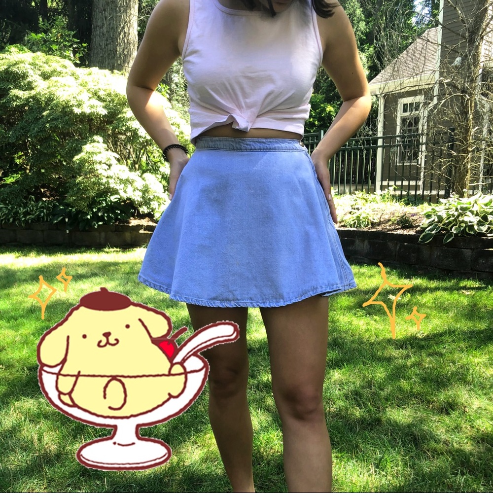 American Apparel Denim Circle Skirt